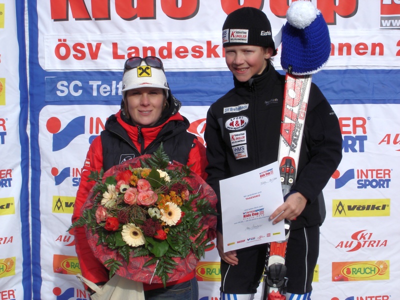 ÖSV Topathlethin Niki Hosp mit Schennach Alexander